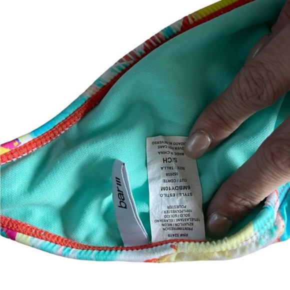 Bar III | Swimwear | One-Piece Tribal Print Halter Top Swimsuit | Cutout | Small - Picture 5 of 9